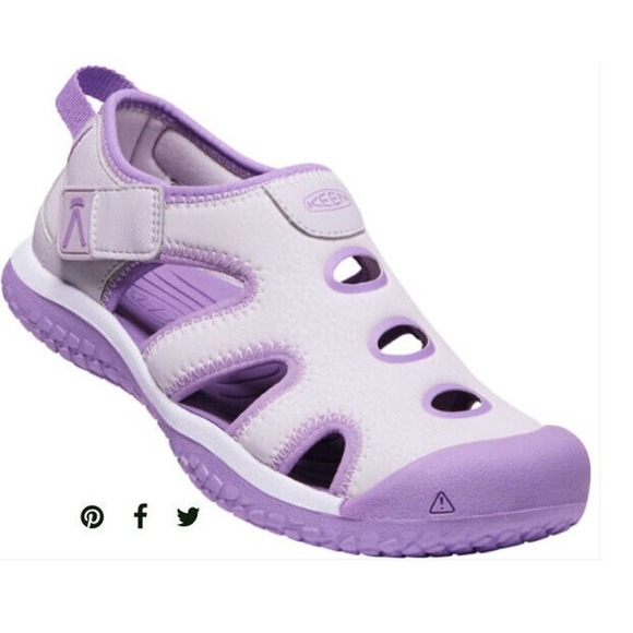 NEW Keen Stingray Slip On Sandals Size 3 Girls Purple - Picture 1 of 11